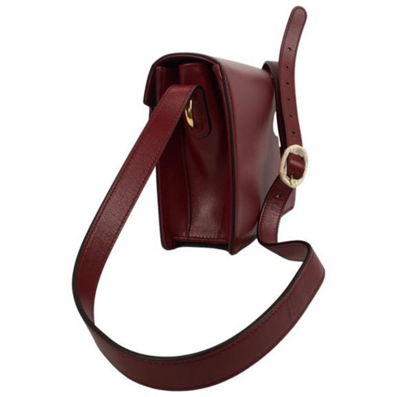 Gucci Women's GG Interlocking Flap Crossbody Bag Red Color Sz Small DM17 - Picture 5 of 6